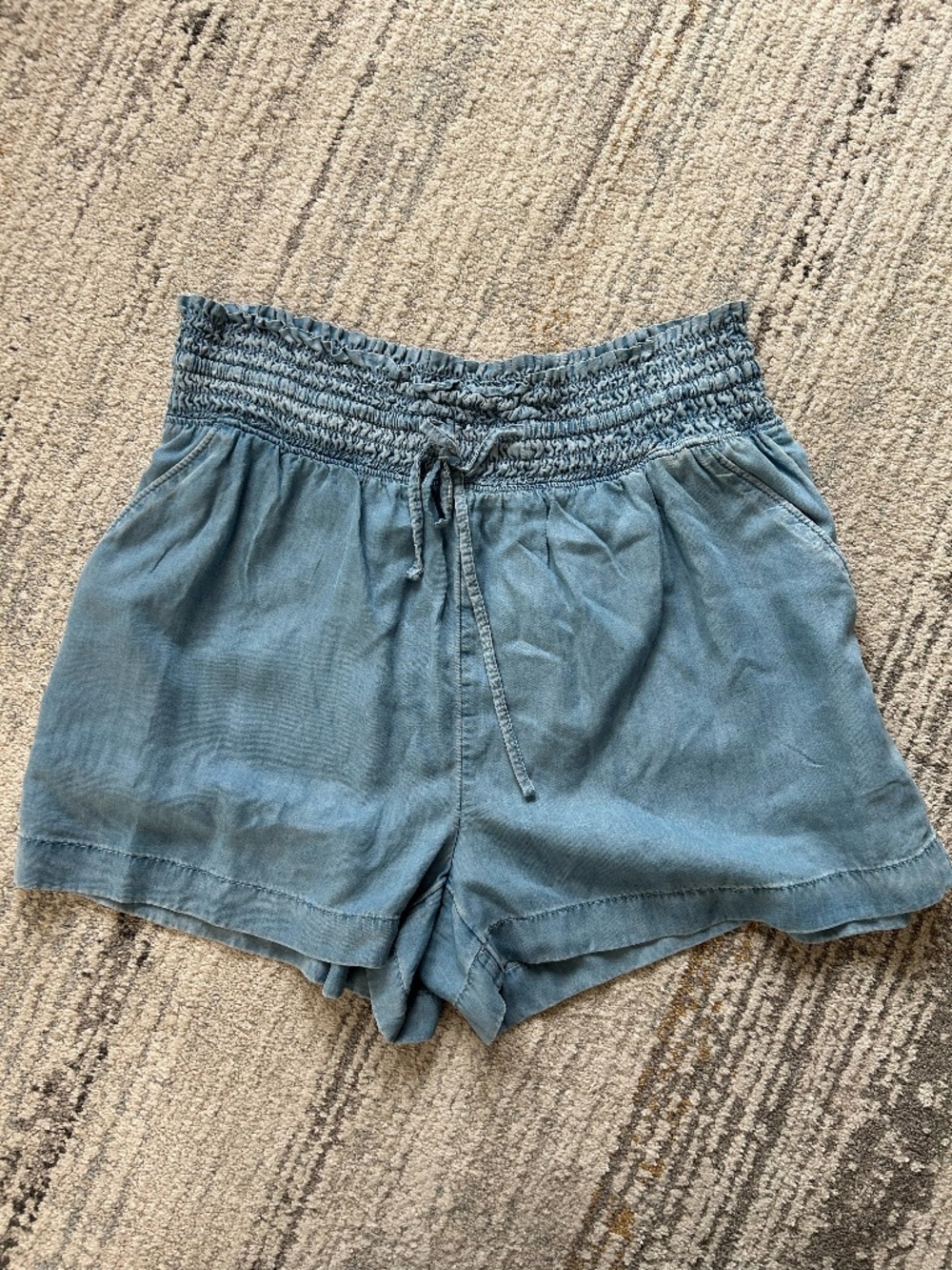 SO Light Blue Short with Drawstring - Size Medium